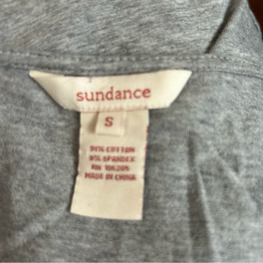 Sundance Gray Long Sleeve Top Small - Picture 4 of 7